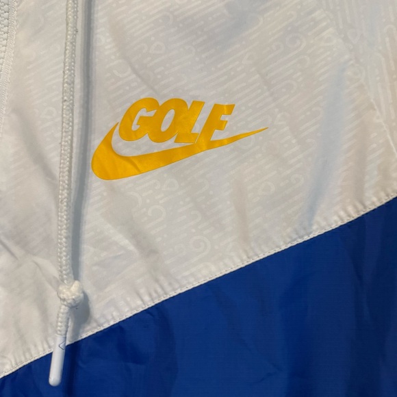 nike golf club windbreaker the open blue white hooded with pockets size small - Picture 5 of 15